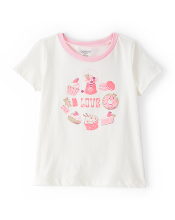 Toddler Sweet Treats Short-Sleeve Graphic Tee - White, 