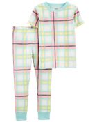 Toddler 2-Piece Plaid 100% Snug Fit Cotton Pajamas, image 1 of 3 slides