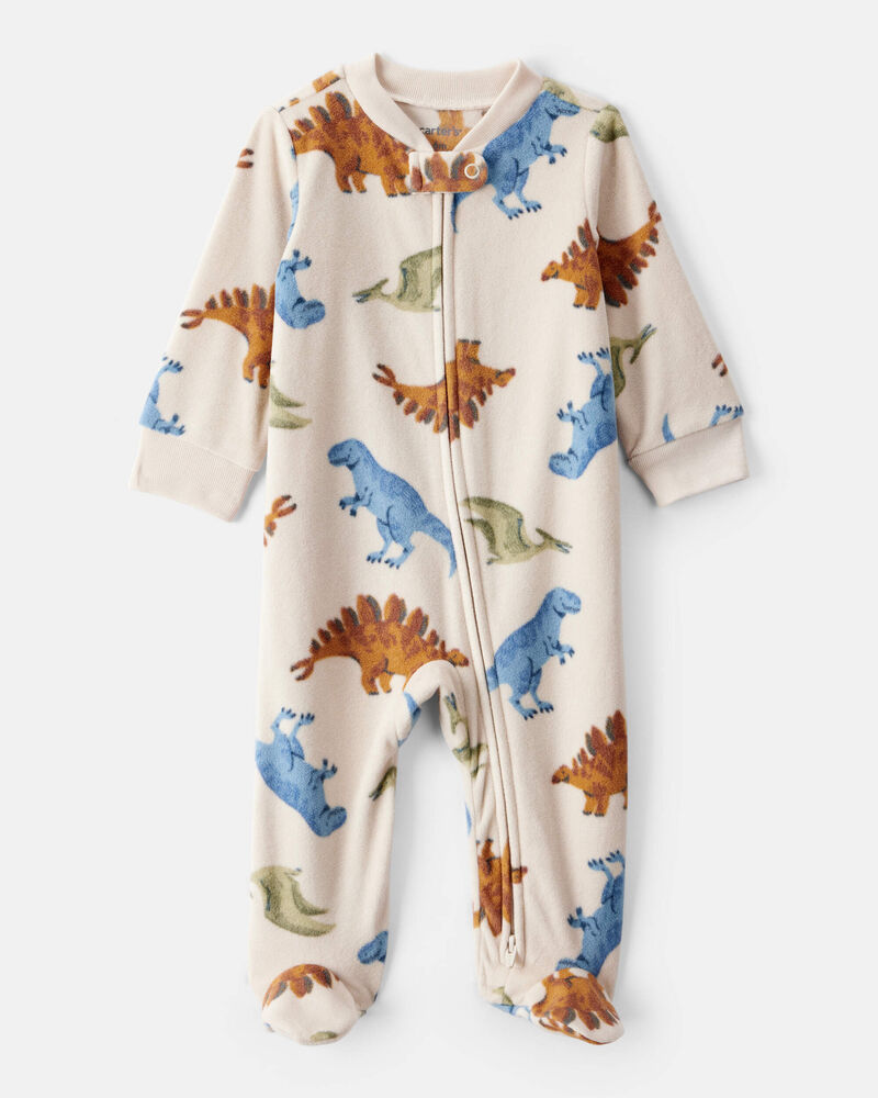 Baby Boy Dinosaur Print Loose Fit Long-Sleeve Sleep & Play , image 1 of 4 slides