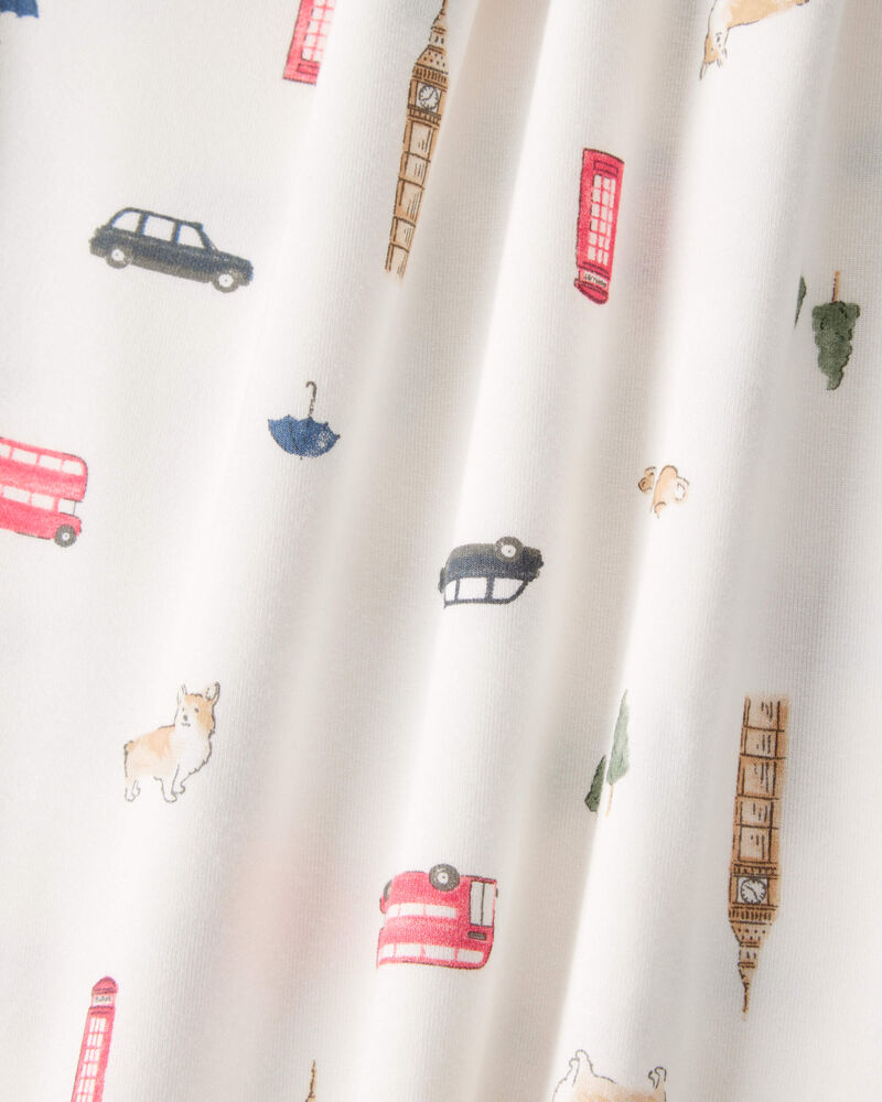 Baby Boy London Print PurelySoft Blanket, image 2 of 3 slides