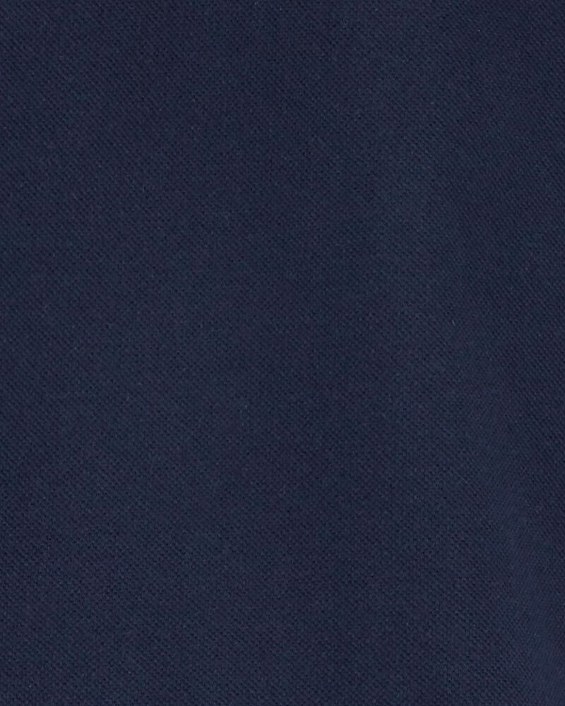 Kid Navy Polo Uniform Shirt, image 2 of 2 slides