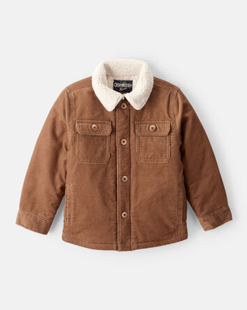 Toddler Boy Corduroy Long-Sleeve Fashion Jacket - Brown, 