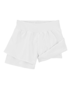 Kid Flowy Layered Flip Short - White, image 3 of 5 slides