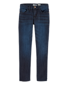 Kid Dark Blue Wash Skinny-Leg Jeans, image 1 of 5 slides