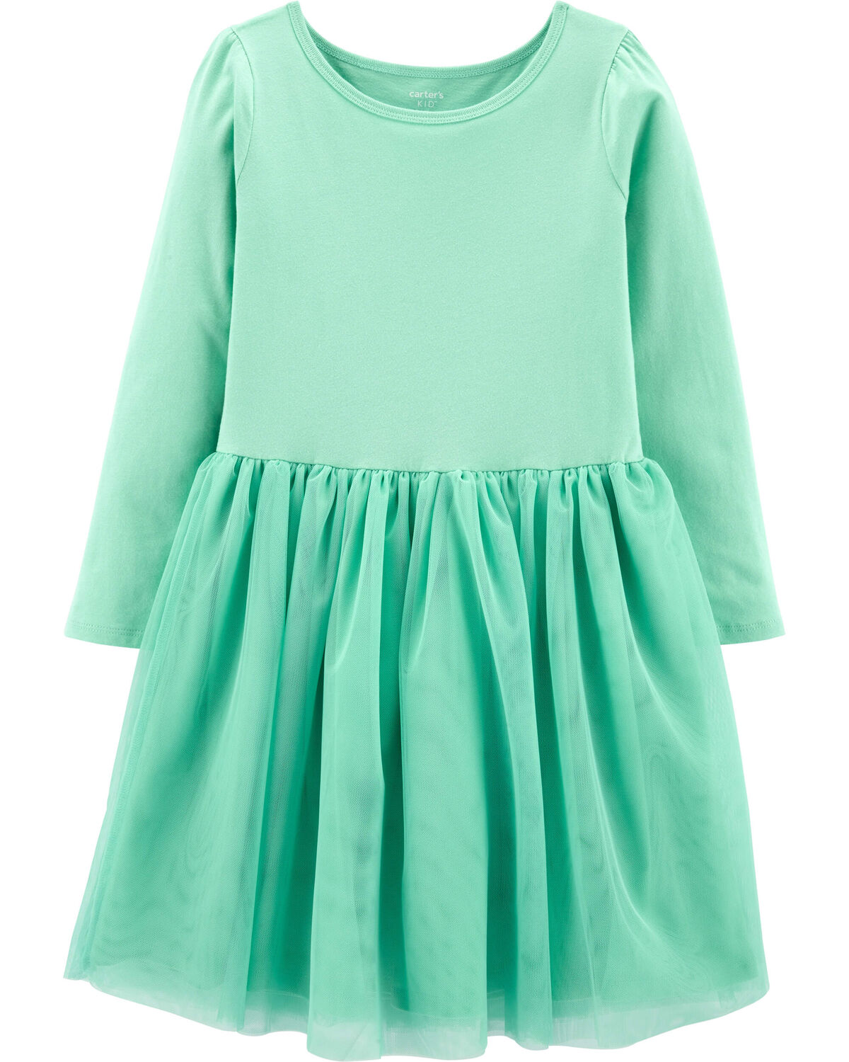 Mint Kid Tutu Jersey Dress