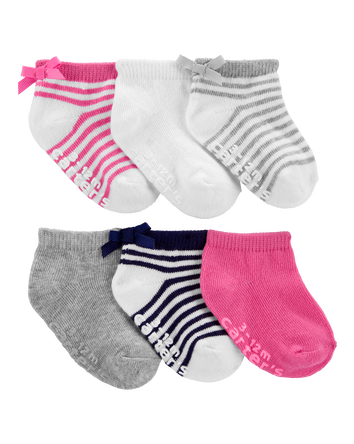 Baby 6-Pack Ankle Socks, 
