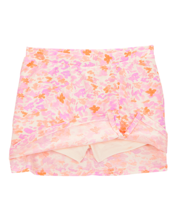 Kid Floral Golf Skort - Pink, 