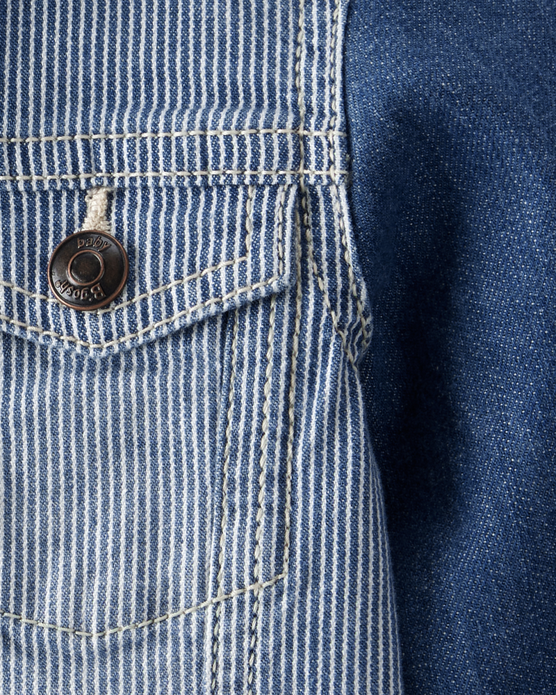 Baby Vintage Inspired Hickory Denim Jacket - Cornwall Wash, image 2 of 3 slides