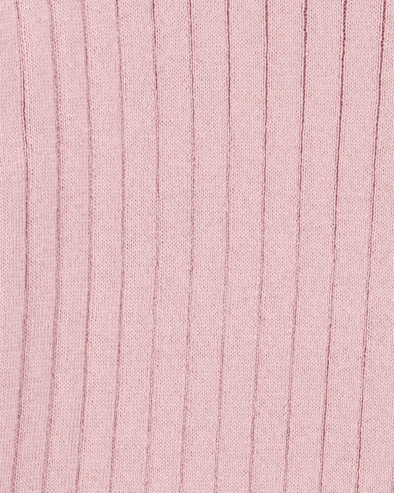 Baby Ribbed Long-Sleeve Sweater - Pink, image 2 of 3 slides
