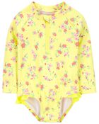 Baby 1-Piece Ruffle Swimsuit, image 1 of 3 slides