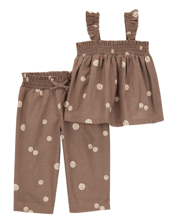 Baby Girl 2-Piece Printed Tank & Pant Set, 