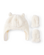 Baby 2-Pack Sherpa Hat & Mitten Set, image 1 of 3 slides