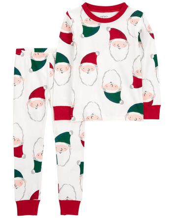 Toddler 2-Piece Santa 100% Snug Fit Cotton Pajamas, 