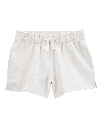 Kid Pull-On French Terry Shorts - Gray, 