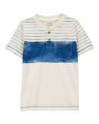Baby Colorblock Short-Sleeve Henley, image 1 of 3 slides