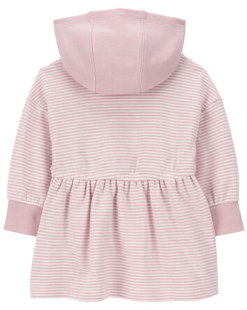 Baby Striped Hooded Dress, 