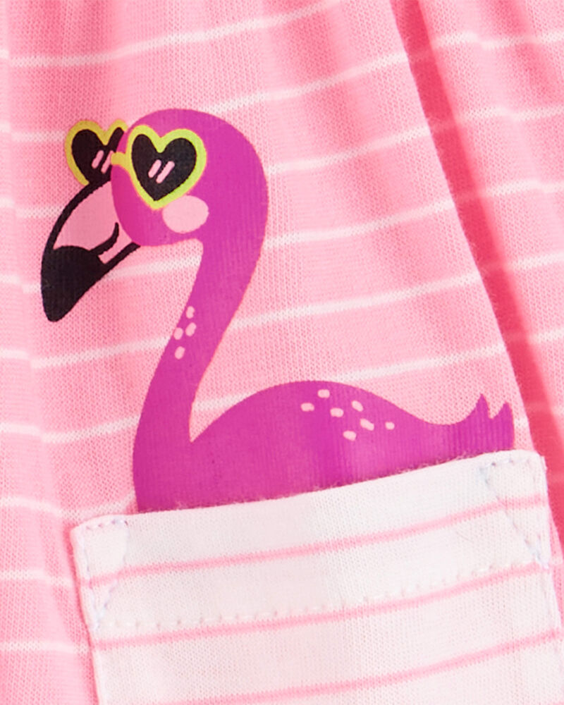 Baby Flamingo Sunsuit, image 2 of 3 slides