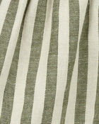 Baby 2-Piece Striped Linen Dress & Headwrap Set, image 5 of 6 slides