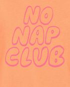Toddler No Nap Club Short-Sleeve Graphic Tee - Orange, image 2 of 3 slides