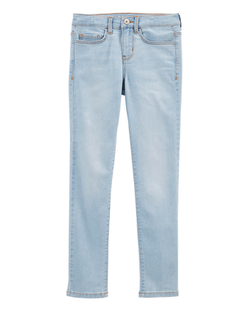Kid Blue Ice Wash Slim Fit Skinny-Leg Jeans, 