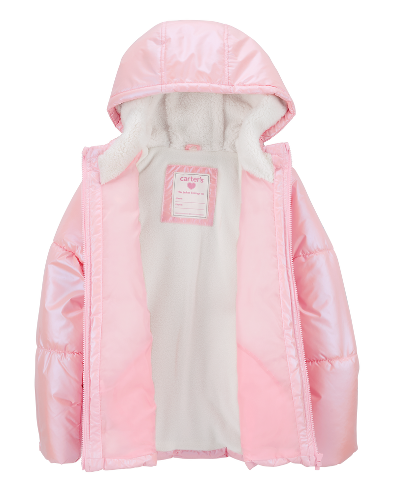 Kid Shiny Puffer Jacket, image 2 of 3 slides