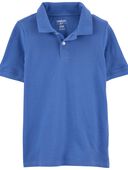 Blue - Kid Blue Piqué Polo Shirt