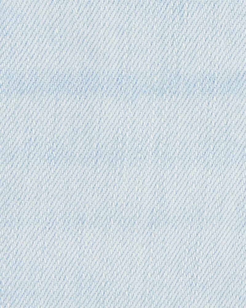 Toddler Frayed Hem Iconic Denim Short - Splash Wash, image 5 of 6 slides