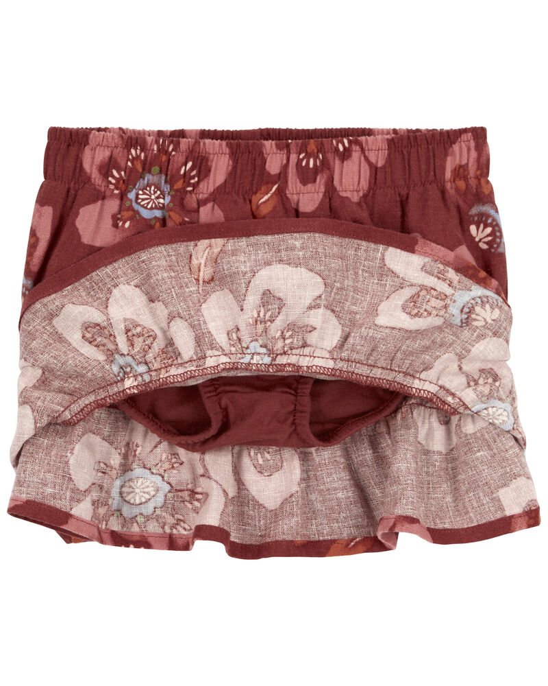 Baby 2-Piece Butterfly Tee & Floral Linen Skort Set
, image 5 of 5 slides