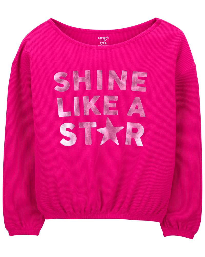 Kid Shine Like A Star Metallic Top, image 2 of 4 slides