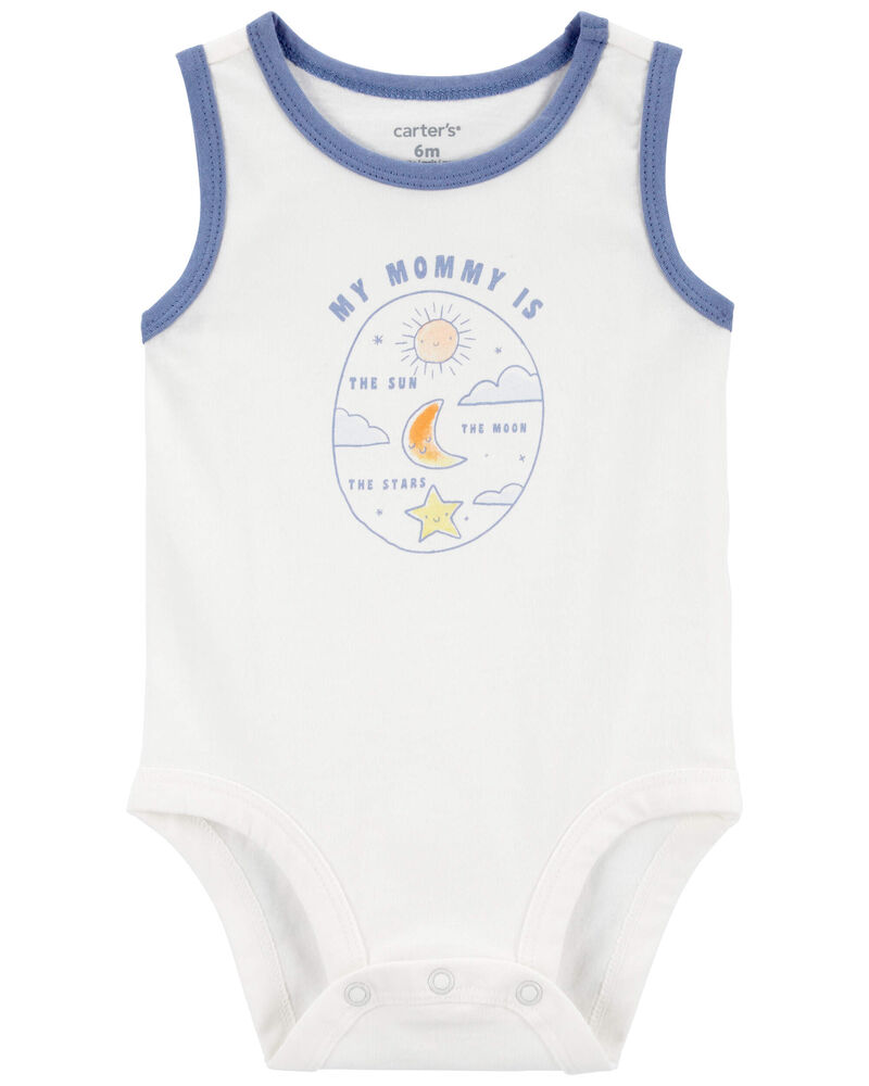 Baby 'Mommy' Sleeveless Bodysuit, image 1 of 3 slides