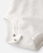 Baby 3-Pack Organic Cotton Rib Bodysuits, image 2 of 4 slides
