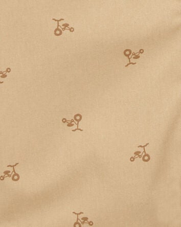 Baby Button-Front Romper - Tan, 