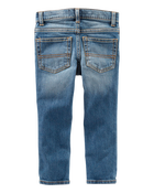 Baby Medium Blue Wash Skinny-Leg Jeans, image 2 of 4 slides
