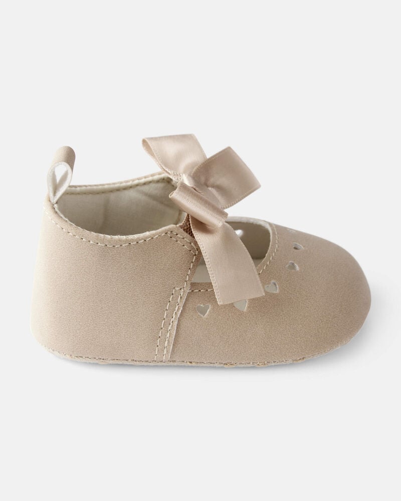Baby Girl Bow Casual Shoes - Brown, image 2 of 6 slides