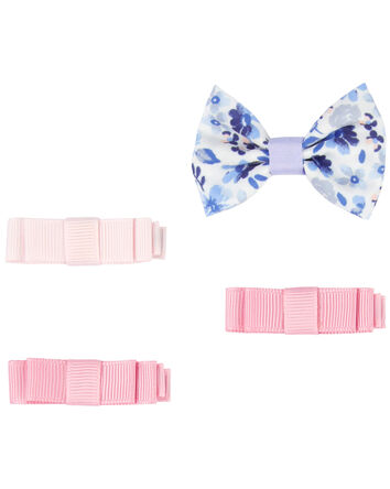 Baby 4-Pack Bow Hair Clips, 