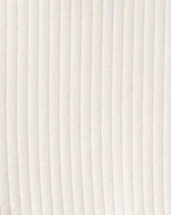 Baby Girl Long-Sleeve Peplum Top - White, 