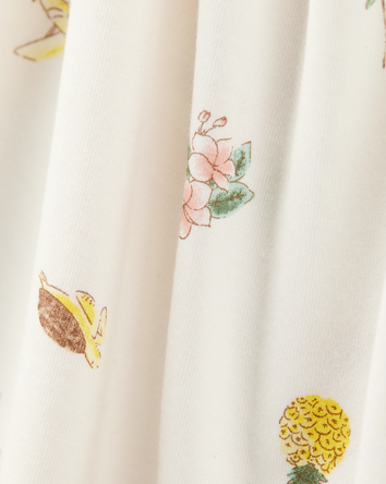 Baby Tropical Print PurelySoft Footless 1-Piece Pajamas - Ivory, 