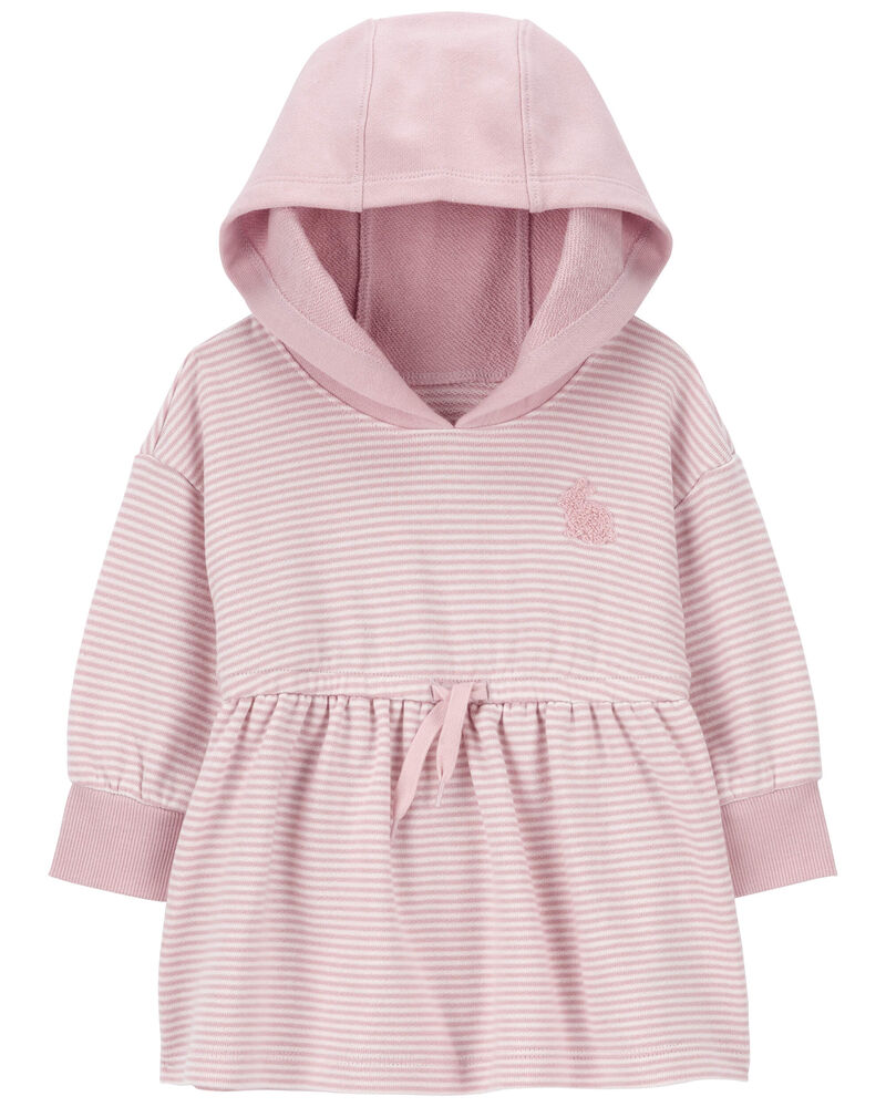 Baby Striped Hooded Dress, image 1 of 5 slides