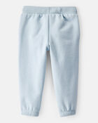 Baby Girl Cotton Joggers - Blue, image 2 of 4 slides