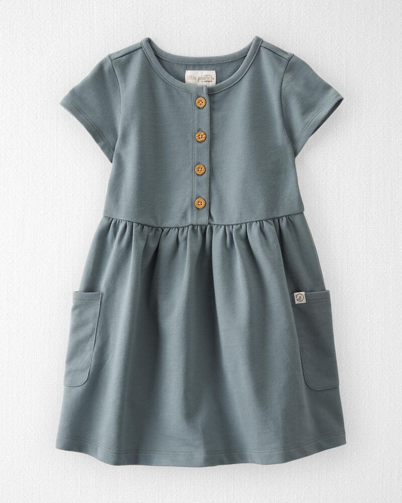 Toddler Organic Cotton Pocket Dress, image 1 of 5 slides