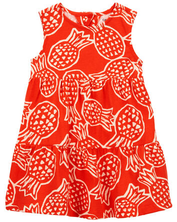 Baby Pineapple Sleeveless Dress, 