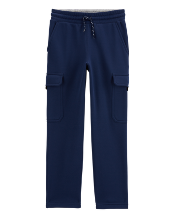Kid Solid Fleece Pants - Navy, 