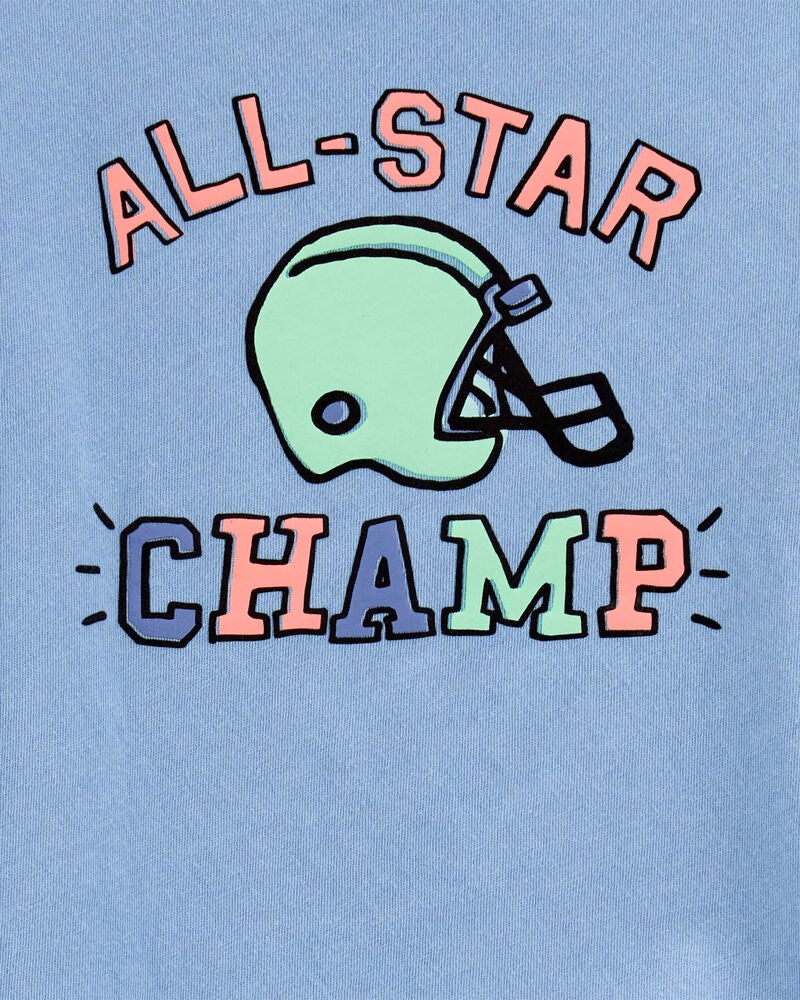 Toddler All Star Short-Sleeve Graphic Tee - Blue, image 2 of 3 slides