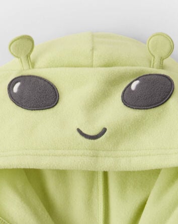Boys Alien Fleece Long-Sleeve Snug Fit 1-Piece Pajamas, 