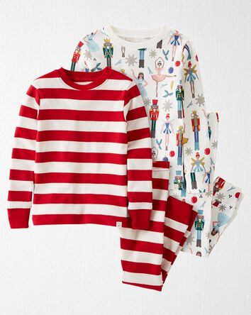 Toddler 2-Pack Organic Cotton 2-Piece Pajamas, 