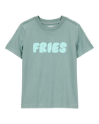 Toddler Fries Short-Sleeve Graphic Tee - Green, image 1 of 2 slides