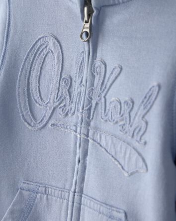 Toddler OshKosh Logo Zip-Up Hoodie - Blue, 