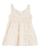 Baby Floral Tiered Dress - Ivory, image 2 of 4 slides