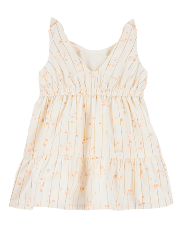 Baby Floral Tiered Dress - Ivory, 