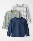 Toddler 3-Pack Organic Cotton Long-Sleeve Tees, image 1 of 7 slides
